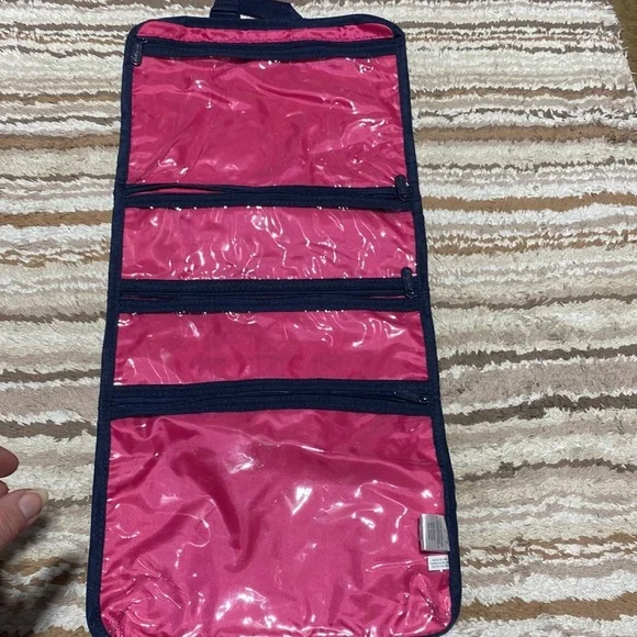 Thirty-One Fold-Up Family Organizer Tropical Twist Travel Trifold Handles - Picture 4 of 7